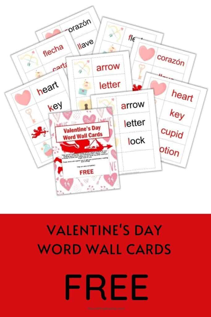 Valentine's Day Word Wall Cards