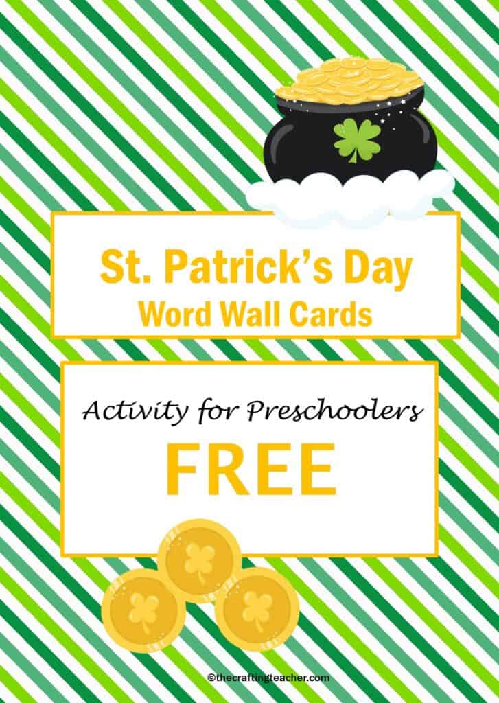 St. Patrick's Day Wall Word Cards