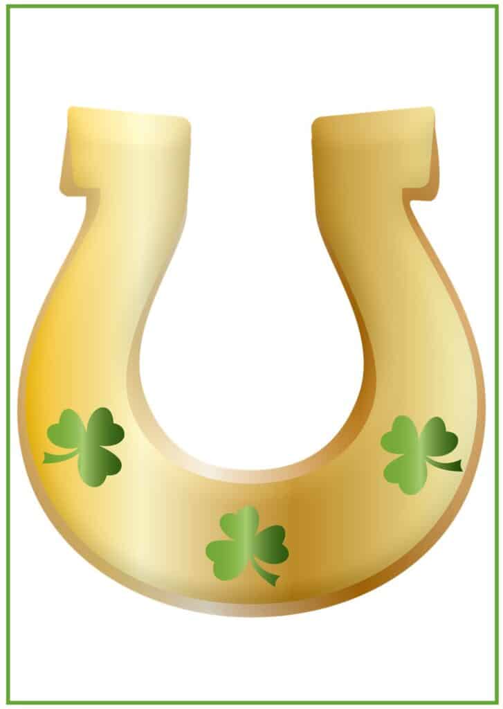 St. Patrick's Day Bingo individual card.