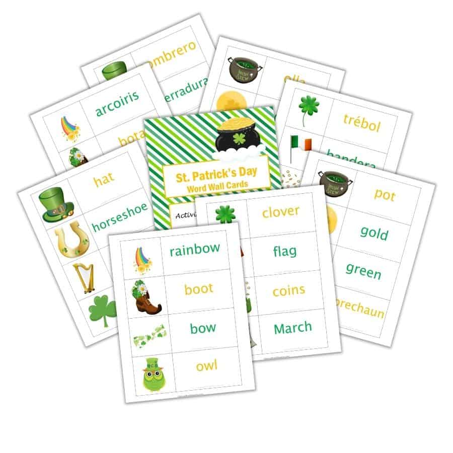 St. Patrick's Day Word Wall Cards