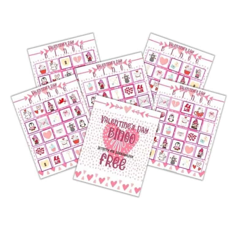 Valentine's Day Bingo for Preschoolers - The Crafting Teacher