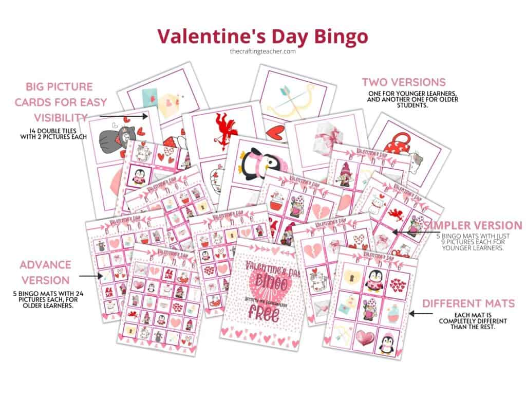 Valentine's Day Bingo - explanation picture