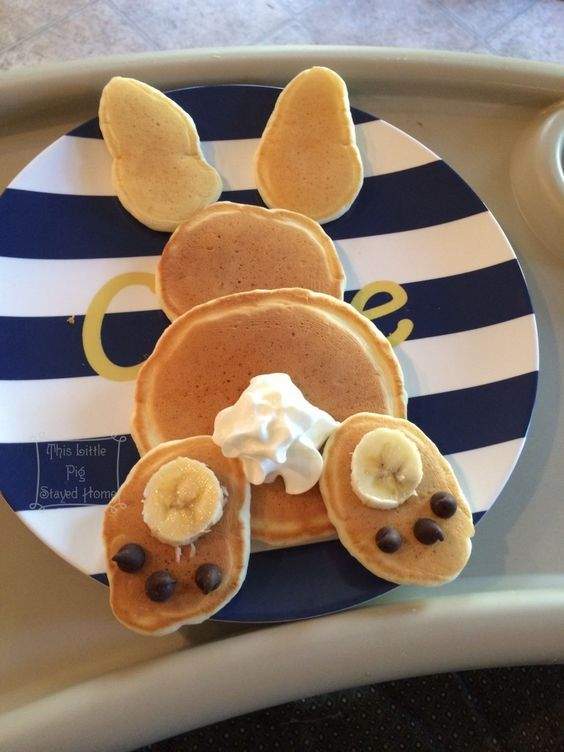 Bunny bottom pancakes by thislittlepigstayedhome