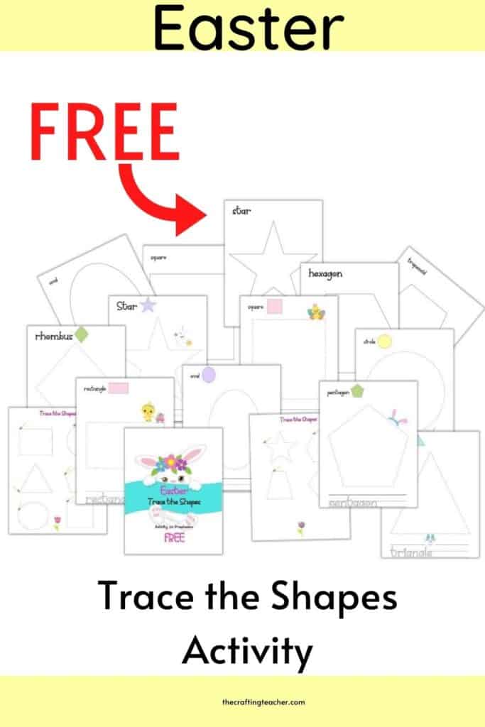Easter Trace the Shapes activity