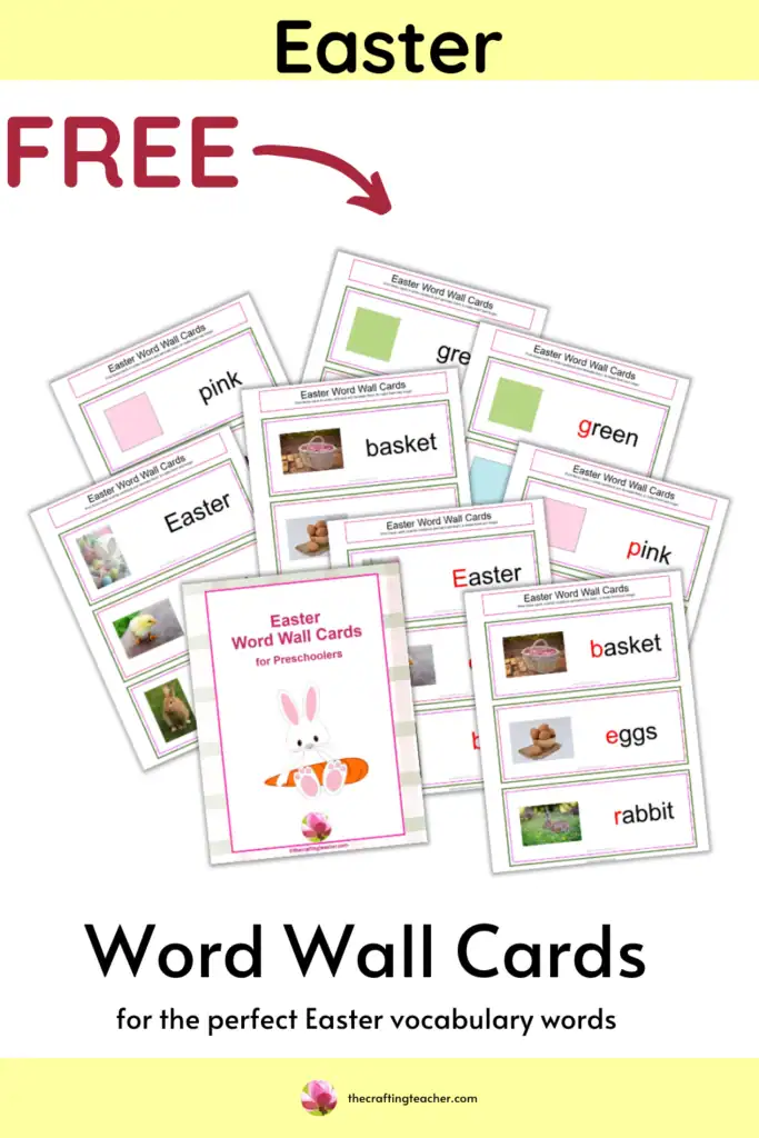 Easter Word Wall Cards - English
