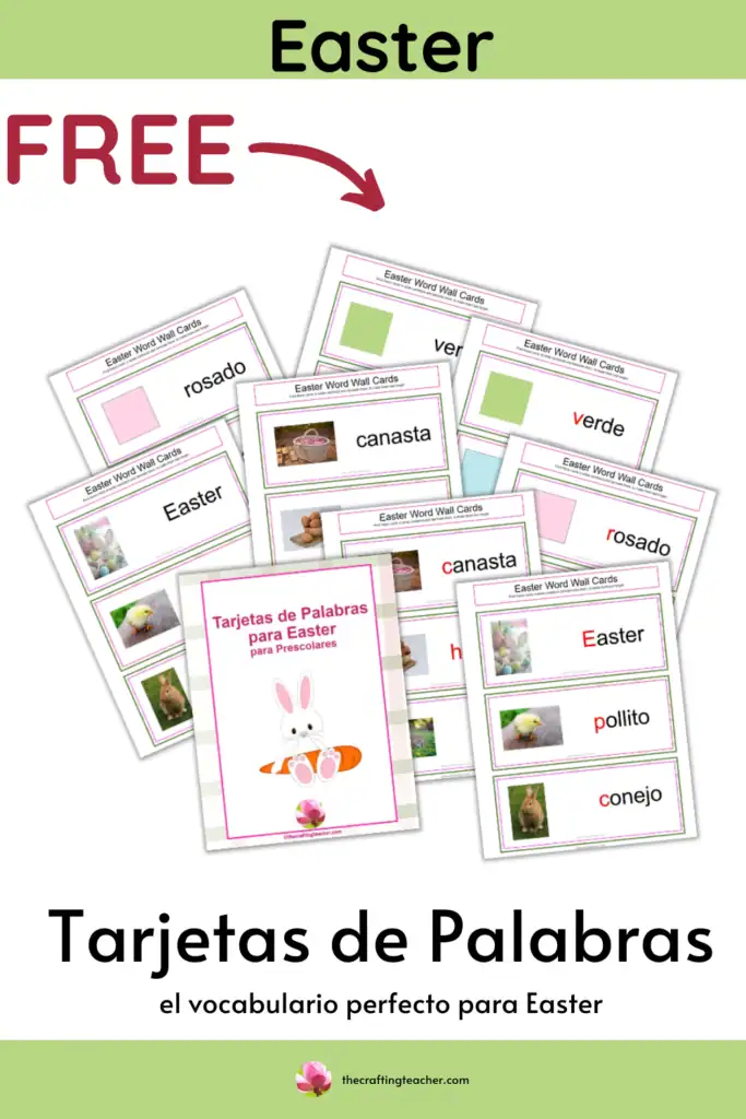Easter Word Wall Cards - Spanish