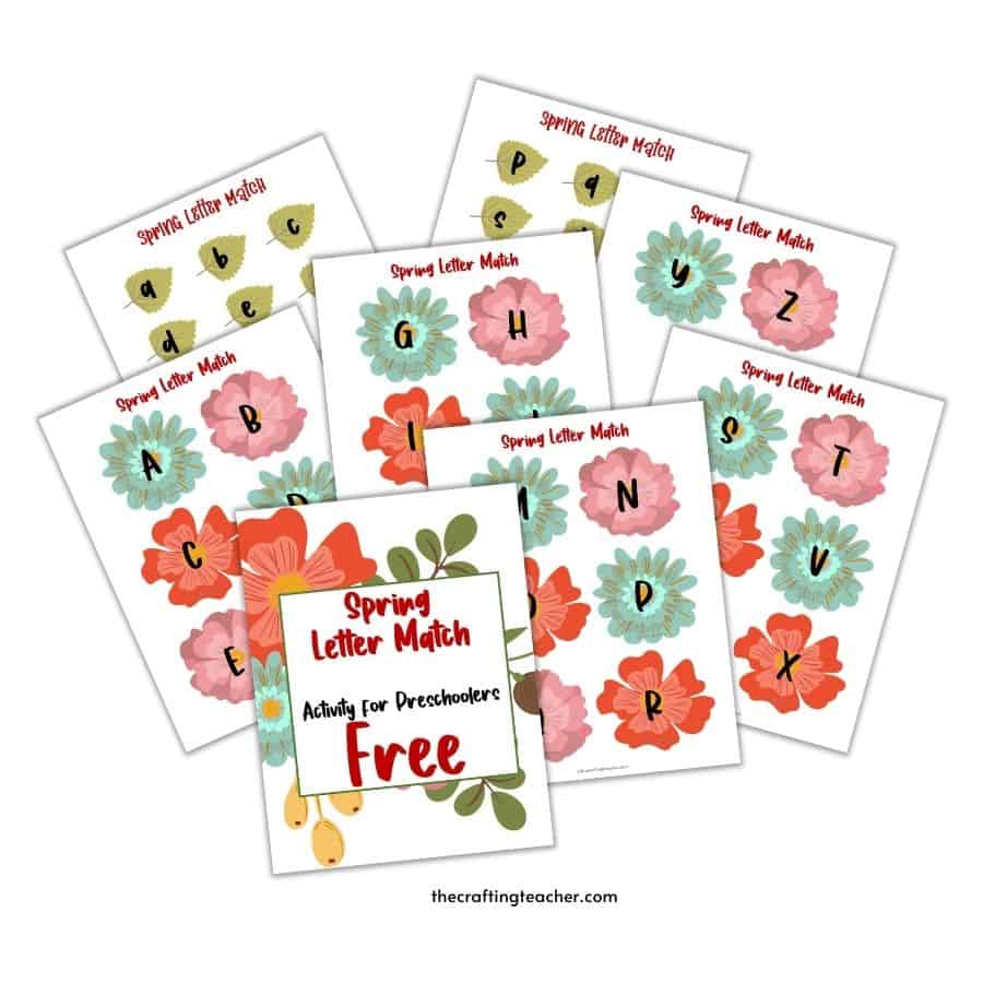 Spring Letter Match Activity