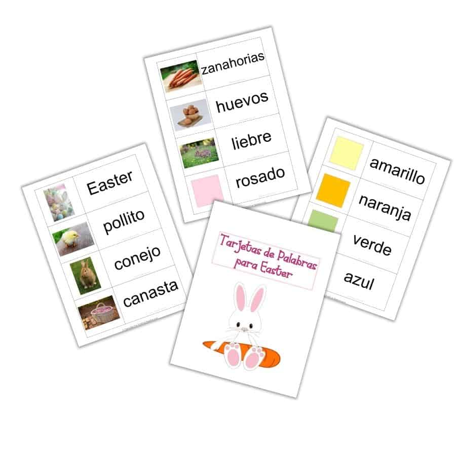 Easter Word Wall Cards - Spanish