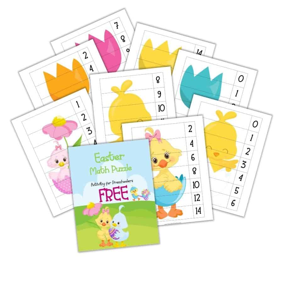 Easter Math Puzzle activities