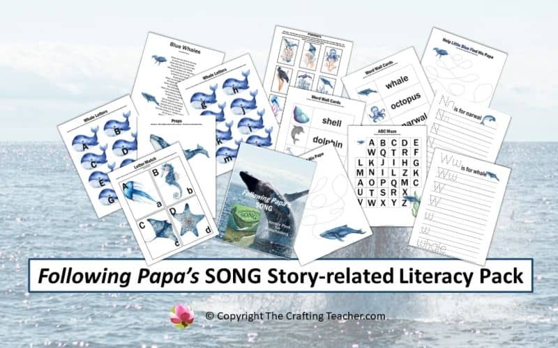 Following Papa's SONG Literacy pack