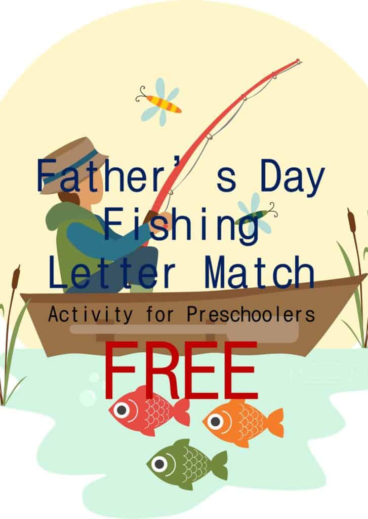 Father's Day Fishing Letter Match Activity