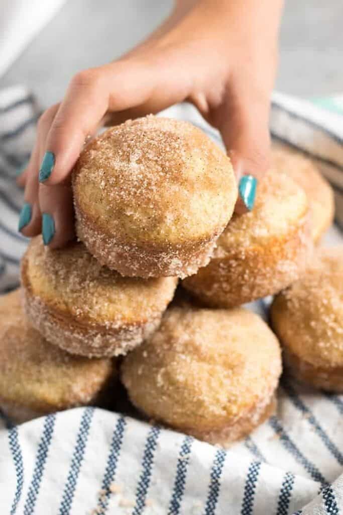 Cinnamon Sugar Donut Muffins from thesaltymashmallow.com