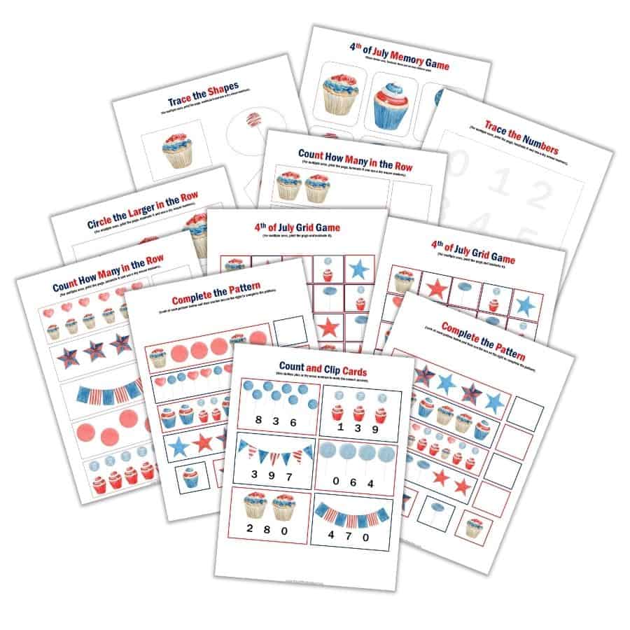 4th Of July Math Activities For Preschoolers