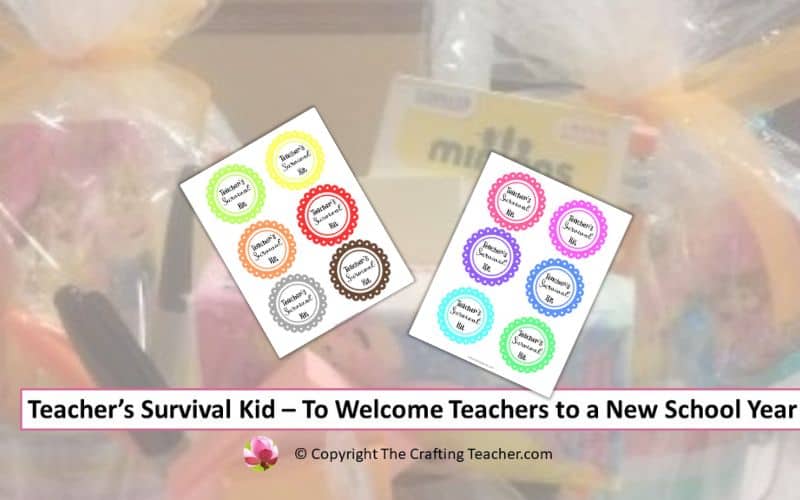 Teacher's Survival Kit - To Welcome Teachers to a New School Year