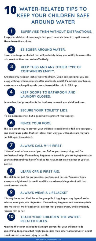 10 Water-related tips to keep your children safe around water