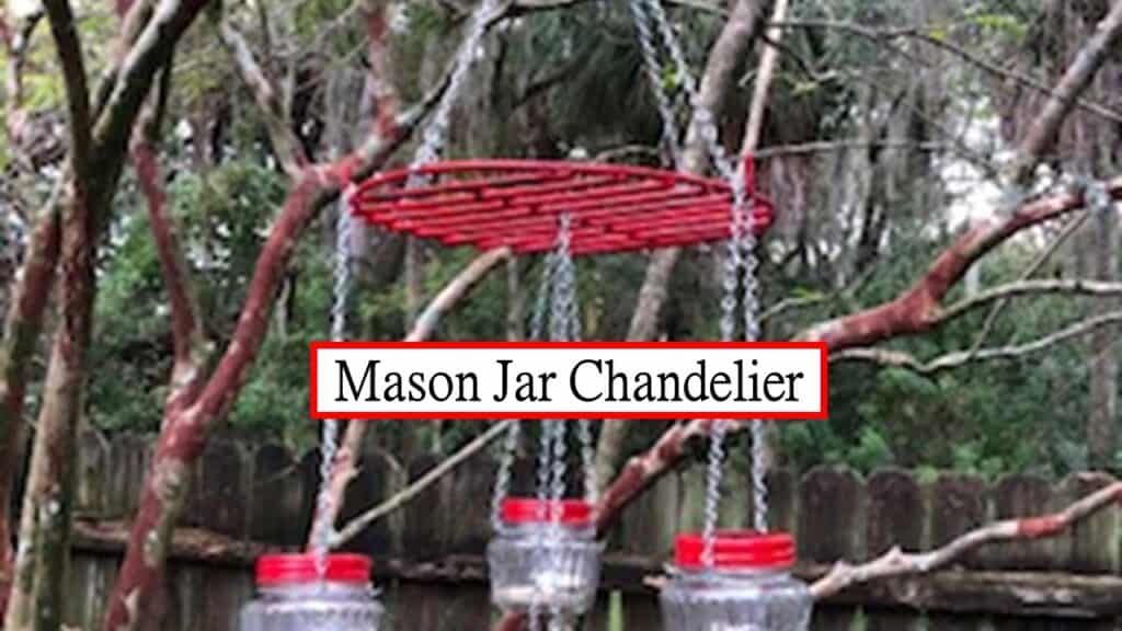How to Make a Mason Jar Chandelier