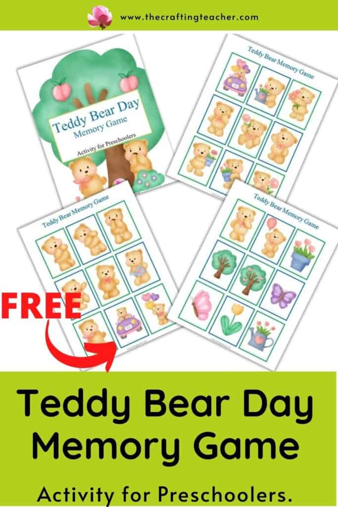 Teddy Bear Day Memory Game