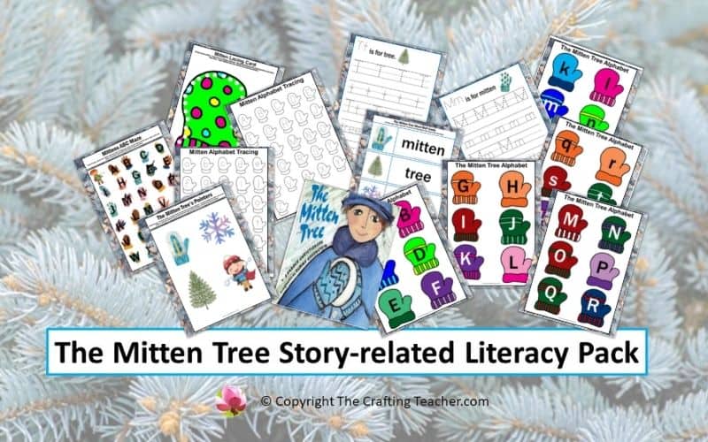 The Mitten Tree Story-related Literacy Pack for Preschoolers