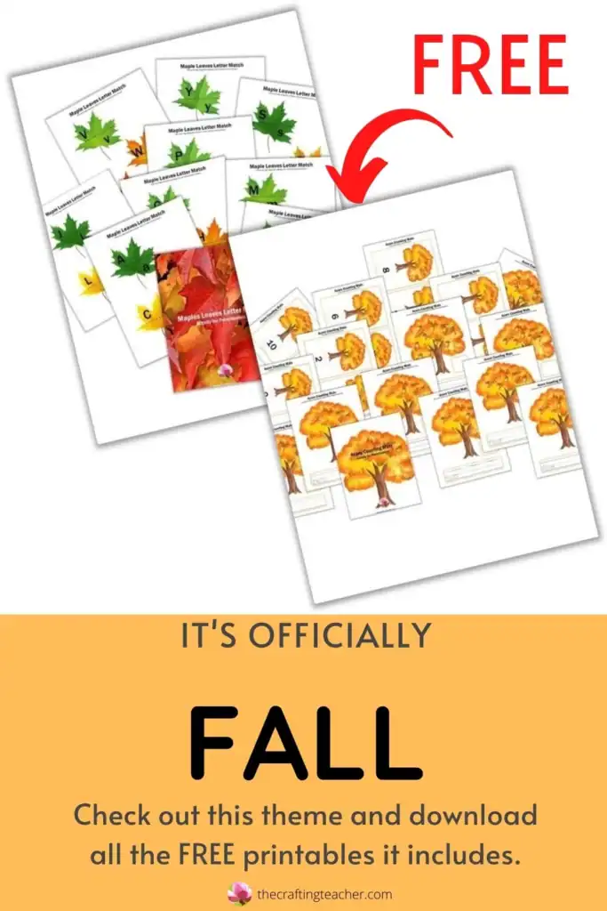 Fall Theme and Centers for Preschoolers