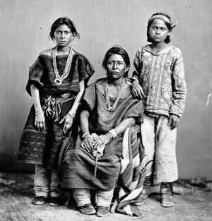 Navajo woman and children - photo taken from navajopeople.org
