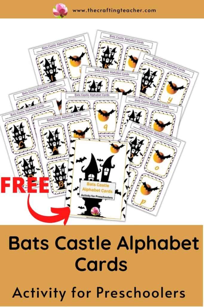 Bats Castle Alphabet Cards 