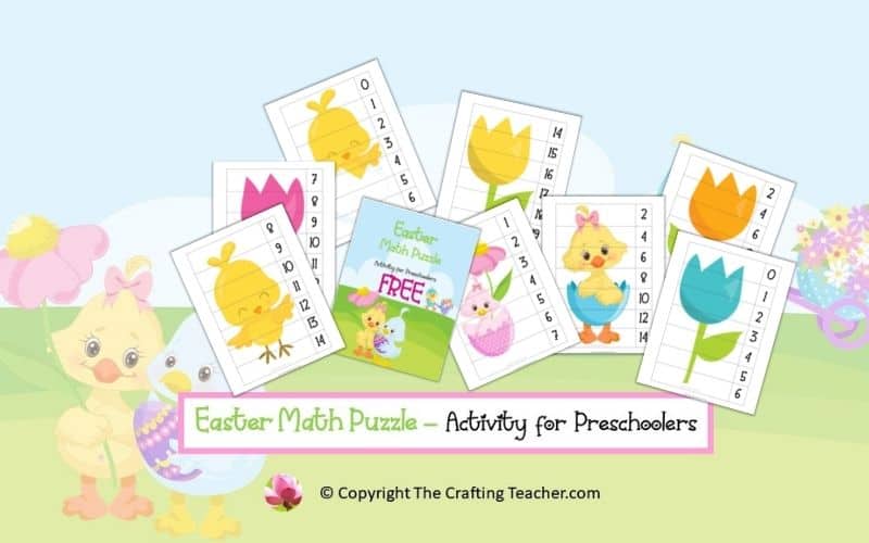 Easter Math Puzzles for Preschoolers
