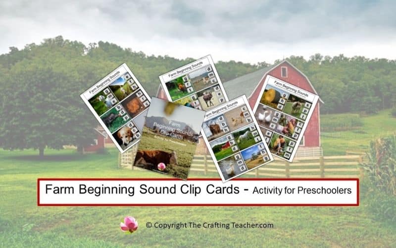 Farm Beginning Sound Clip Cards