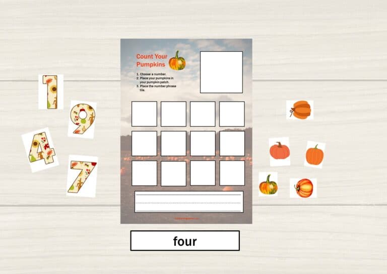 Pumpkin Patch Counting Mats - The Crafting Teacher