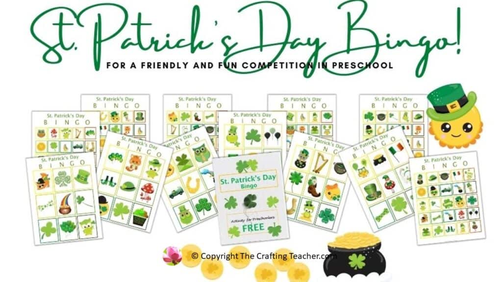 St. Patrick's Day Bingo Game for Preschoolers