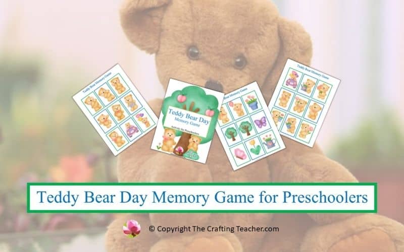 Teddy Bear Memory Game for Preschoolers