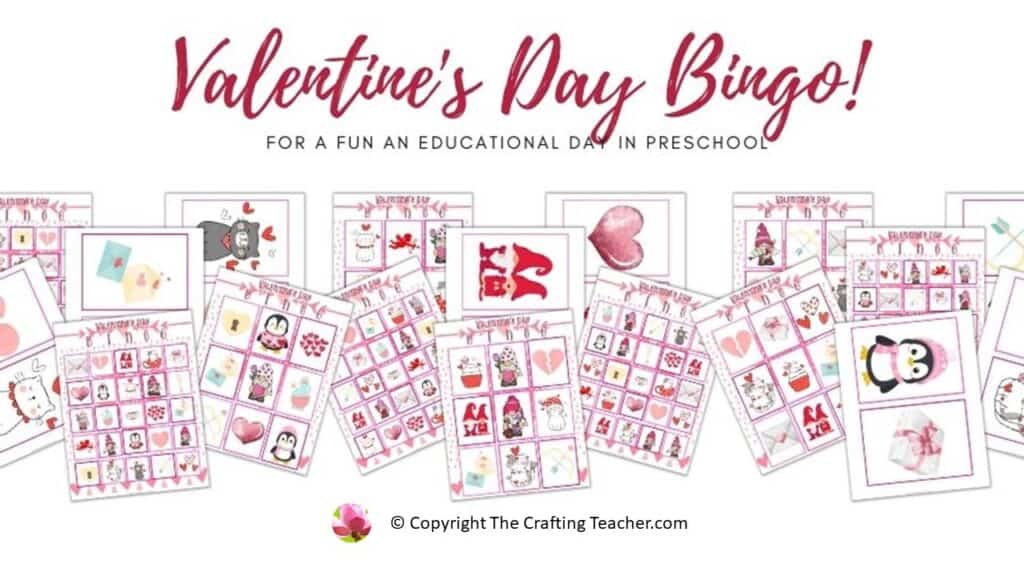 Valentine's Day Bingo Game for Preschoolers