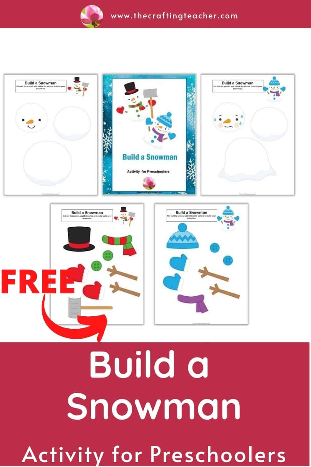 Build a Snowman Activity for Preschoolers - The Crafting Teacher