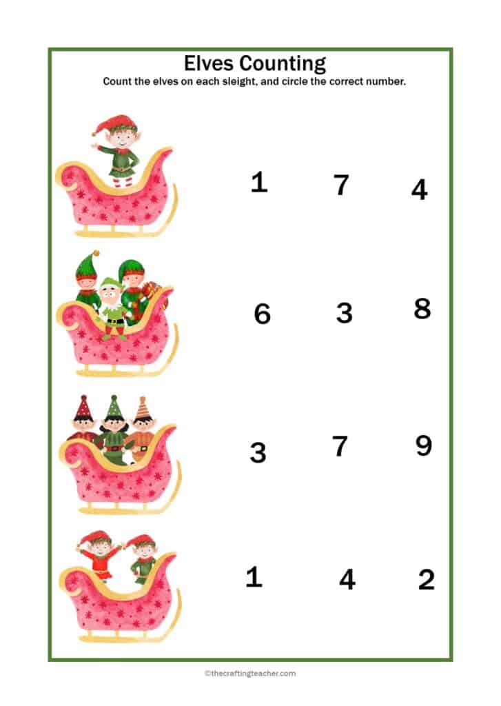 Count and Circle the Correct Number