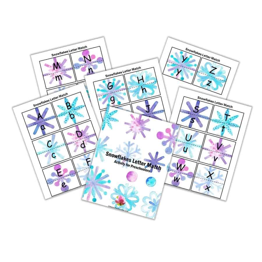 Snowflakes Letter Match 