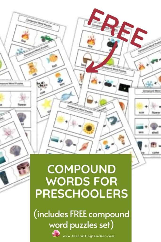 Compound Word Puzzles for Preschoolers - Pinterest