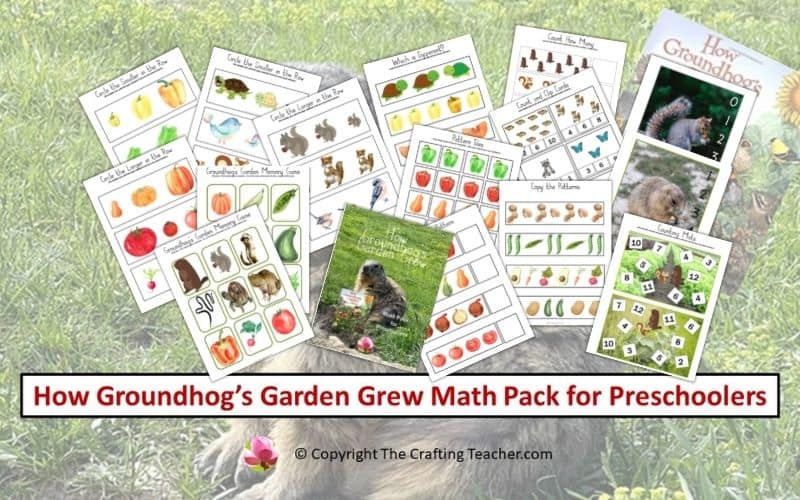 How Groundhog's Garden Grew Story-related Math Pack for Preschoolers