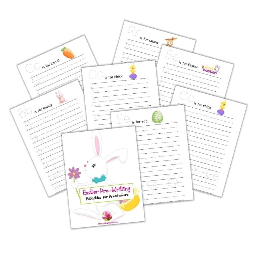 Easter Pre-Writing Activities Set 2
