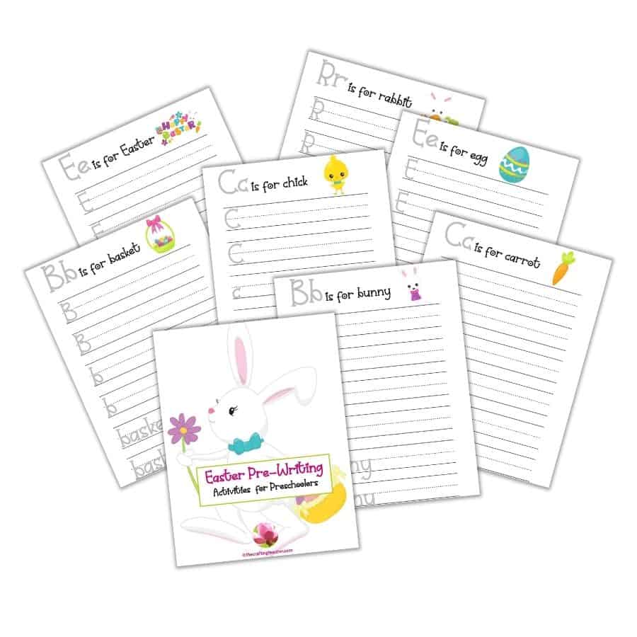 Easter Pre-Writing Activities Set 1