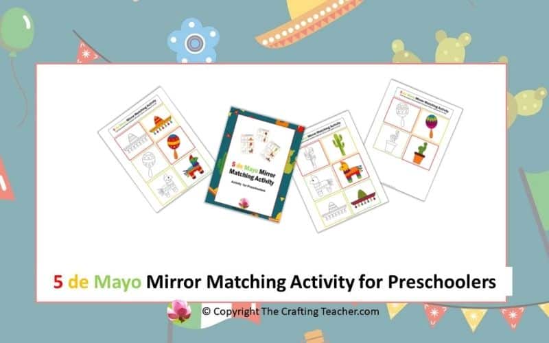 Cinco de Mayo Mirror Matching Activity for Preschoolers