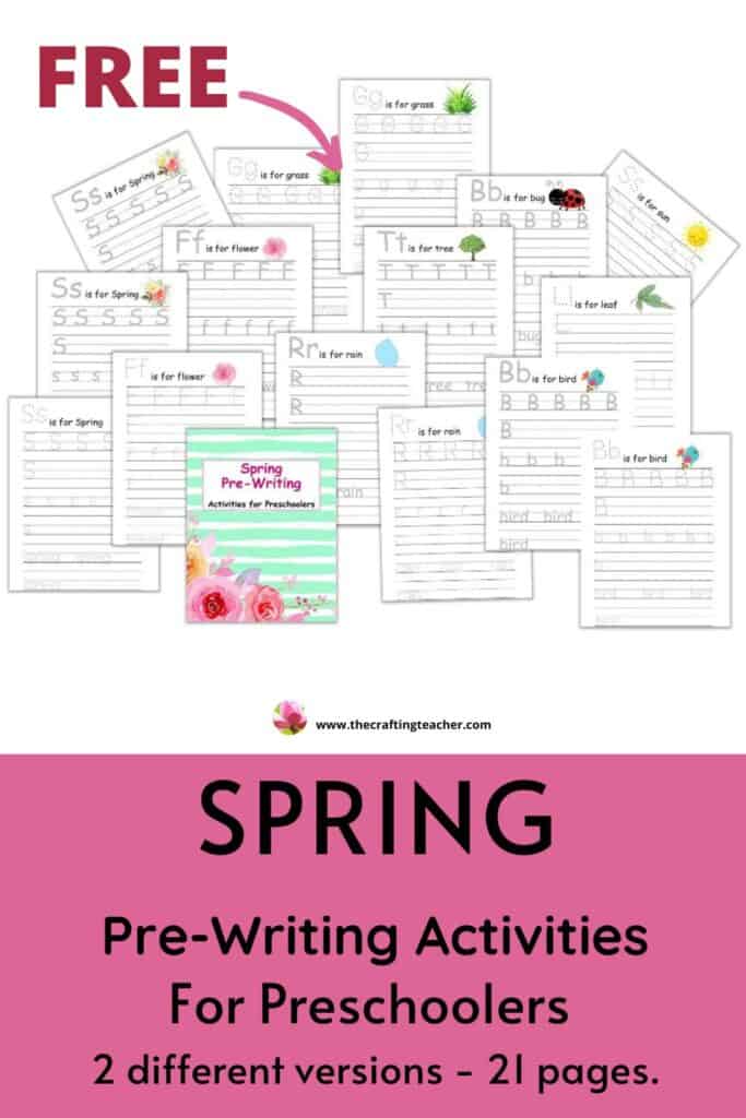 Spring Pre-Writing Activities for Preschoolers