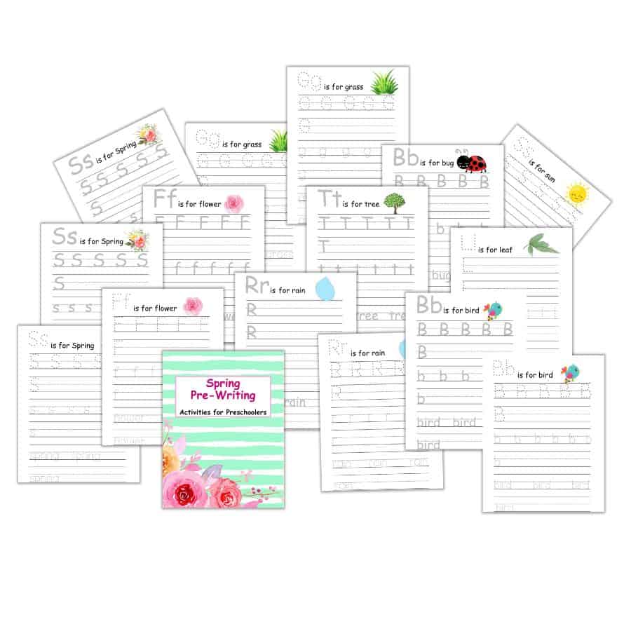 Spring Pre-Writing Activities for Preschoolers