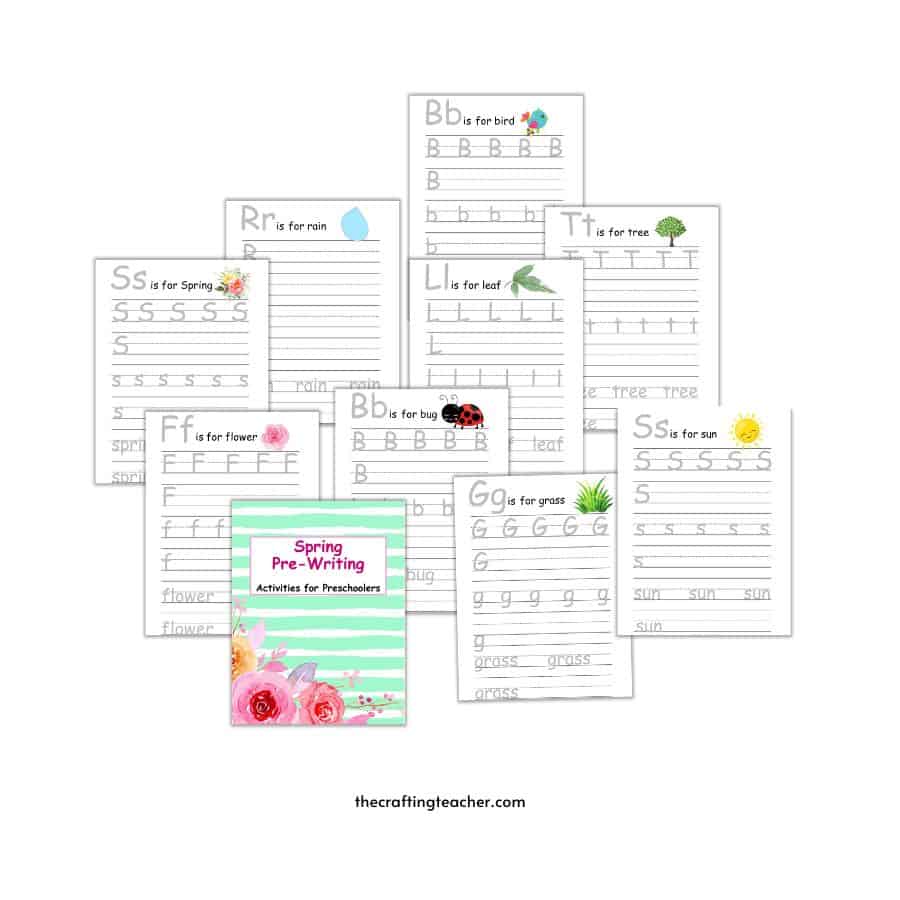 Spring Pre-Writing Activities (version #1)