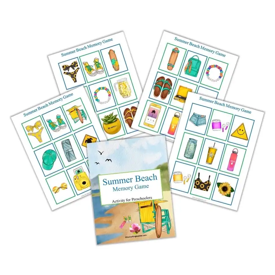 Summer Beach memory Game