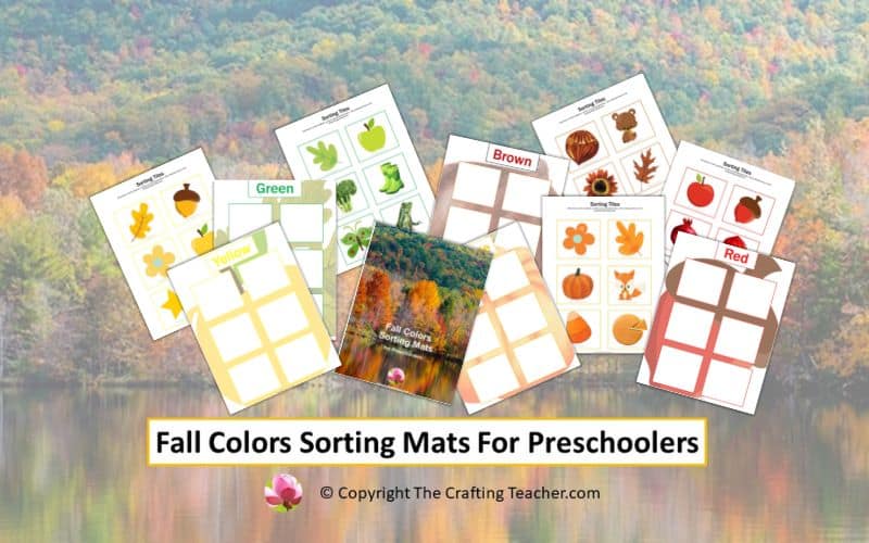 Fall Colors Sorting Mats For Preschoolers