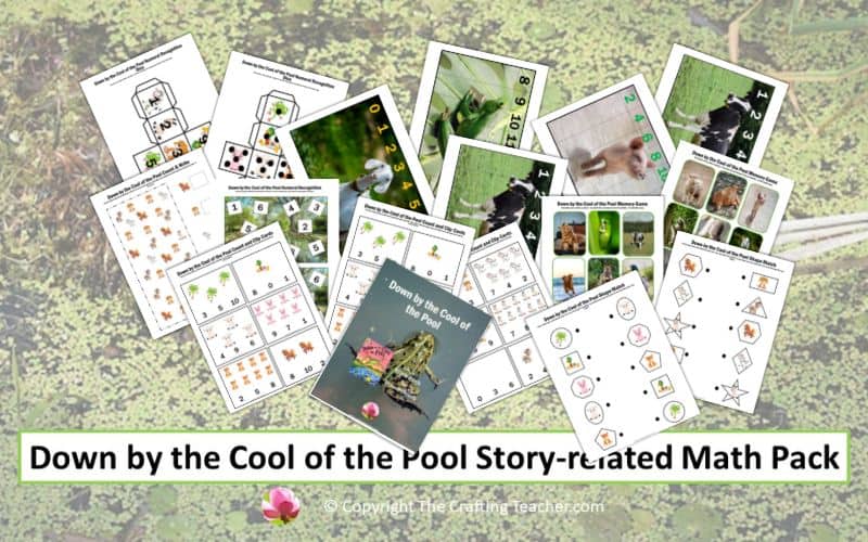 Down by the Cool of the Pool Story-related Math Pack for Preschoolers