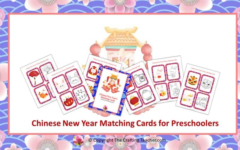 Chinese New Year's Matching Cards for Preschoolers