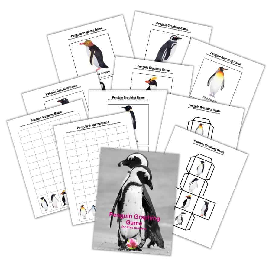 Penguin Graphing Game for Preschoolers