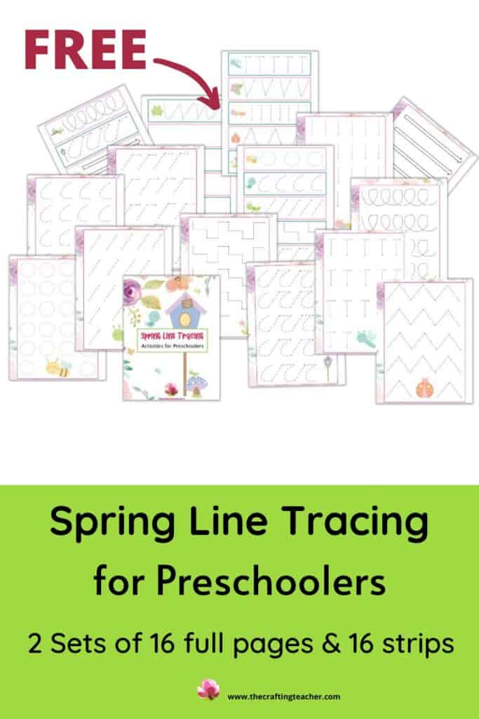 Spring Line Tracing for Preschoolers 