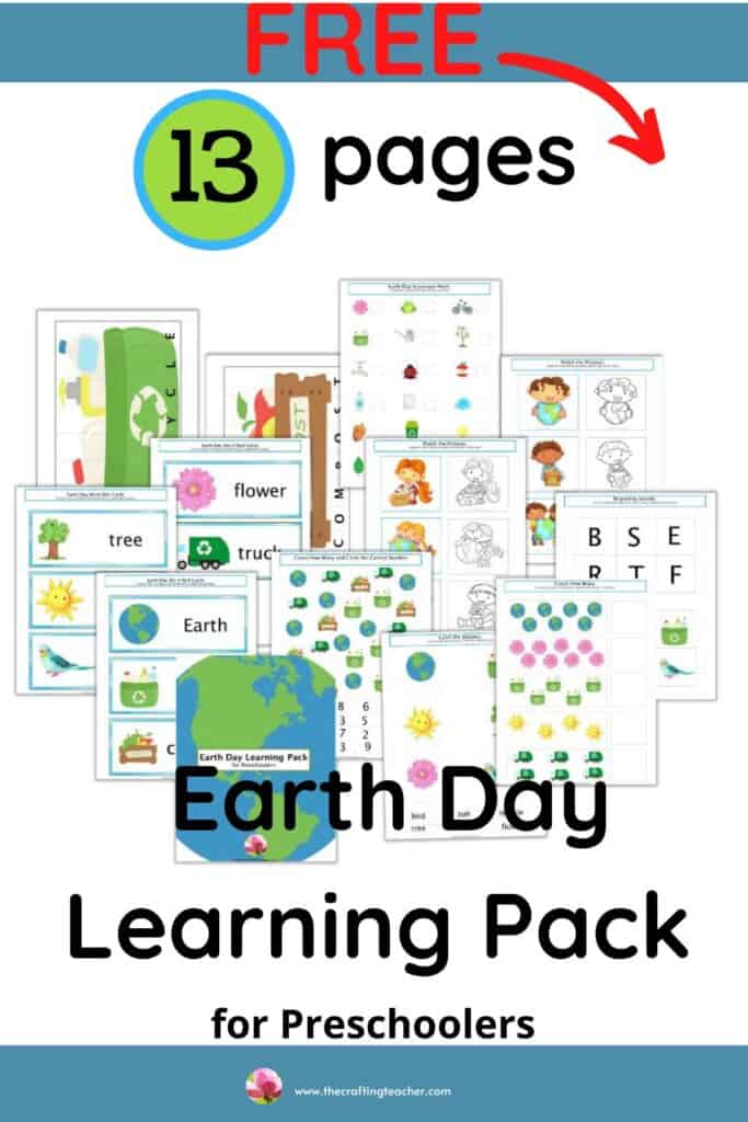 Earth Day Learning Pack for Preschoolers 
