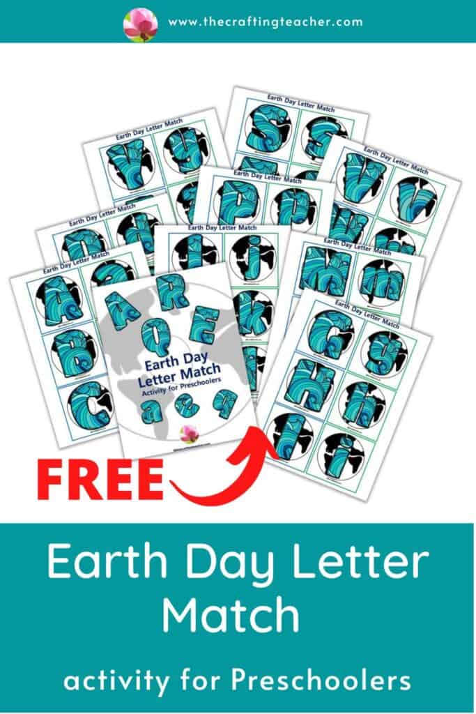 Earth Day Letter Match for Preschoolers